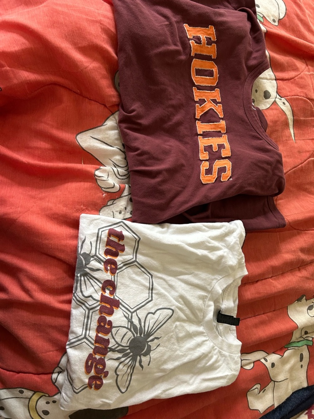 Women’s Short Sleeve Tees - Maroon & White "Hokies" Graphic